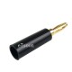 Zinc alloy Male Shrouded Stackable 4mm Plating Audio Banana Plugs For Speaker Connector